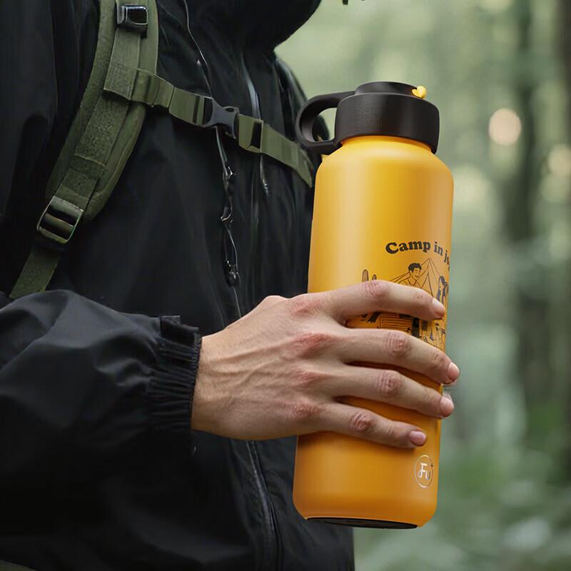 

Fuguang 620ML Stainless Steel Quick-Open Insulated Water Bottle