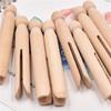 ABWR-Wood Clothes Pins Pegs Old School 150 Count Round Clothespins Weather Resistant Peg Dolls Traditional Peg
