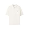 Breathable Versatile Straight-Cut Short Sleeve Quick-Dry Cool Feeling Sweat-Absorbing Polo Shirt Women Tops Cotton-Candy-White L225W218-0074
