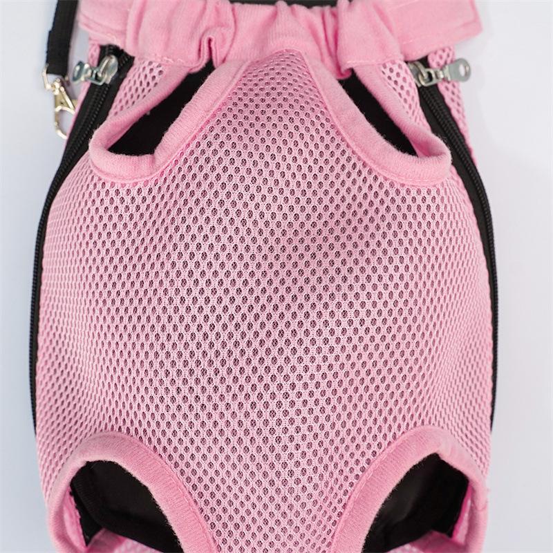 Dog Backpack Pet Backpack Outdoor Mesh Breathable Cat Backpack Small and Medium Dog Supplies