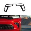 Black Front Fog Light Lamp Cover Trim Frame For Dodge Durango + Accessories