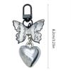 Chinese Style Phone Chain Calligraphy Butterfly Pendant Keyring Cellphones Strap