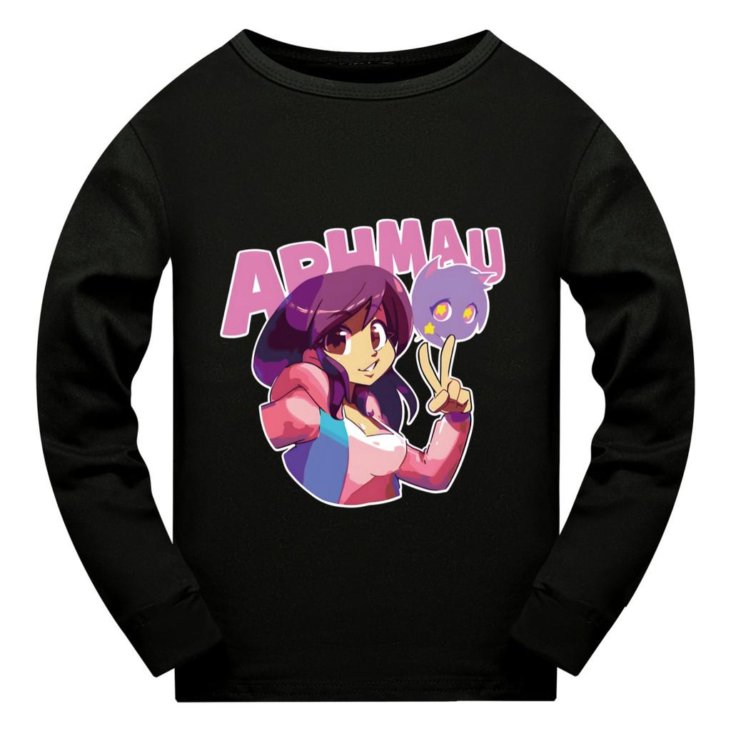 5369 Kids Girls APHMAU Print Long Sleeves T-Shirt