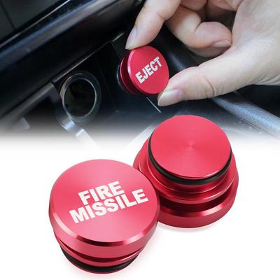 Universal Fire Missile Eject Button Auto-Zigarettenanzünder-Abdeckung für Volkswagen VW Golf 4 6 7 GTI Tiguan Passat B5 B6 B7 CC Jetta