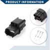 Ignition Coil Connector Plug for Honda for Acura/Inner Male Wire Terminal Connector/Waterproof Plastic 1mm Series / 1 Set Black 3 Pin