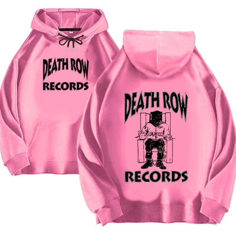 

Толстовка Death Row Records унісекс Жіноча оверсайз худі хіп-хоп толстовки Світшоти з довгим рукавом і капюшоном Пальта для дівчат M