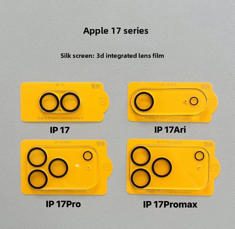 2pc Applicable to Apple 17promax lens film iPhone17 rear camera sticker to protect the mobile phone tempered allcoverage