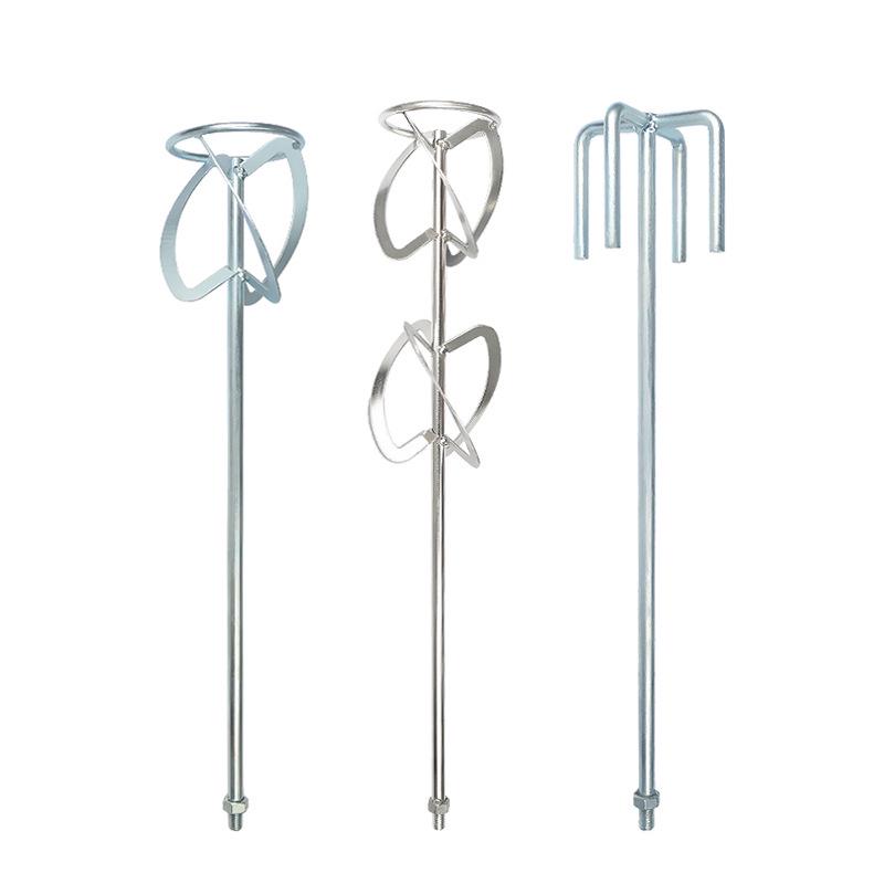 Stainless Steel S-Type Spiral Mixing Rod for Hand Drill