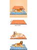 Four Seasons Bite-Resistant Waterproof Dog House with Dual-Sided Mat for Large Dogs