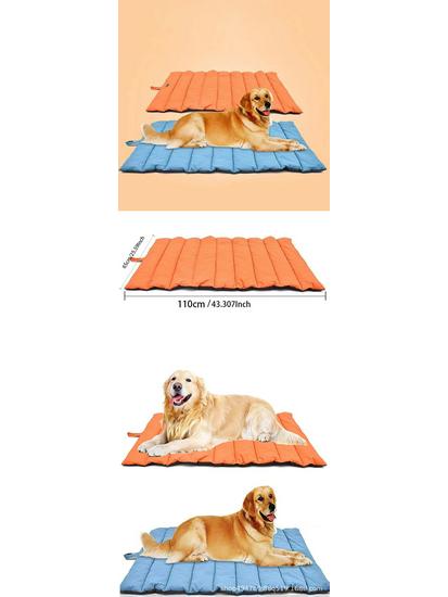 Four Seasons Bite-Resistant Waterproof Dog House with Dual-Sided Mat for Large Dogs
