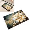 Floor Mat 3D Flower Pattern Non-Slip Rubber Backing Absorbent Quick-Drying Rug Bathroom Kitchen Laundry Room Door Carpet