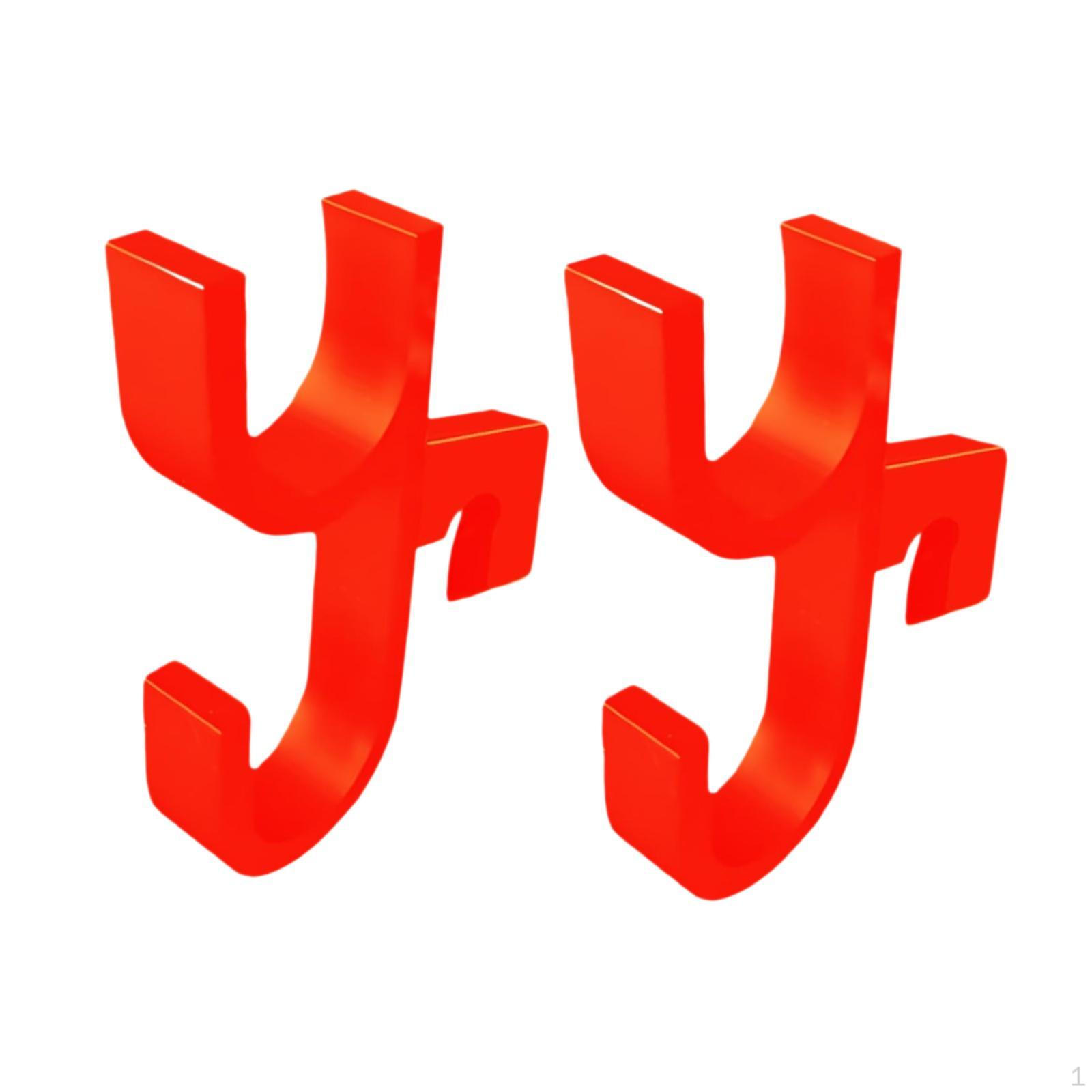 

Hooks Portable No Noise Shaking Creative Storage Umbrellas Mount Clips Space Saving Umbrella Red 2 Pieces