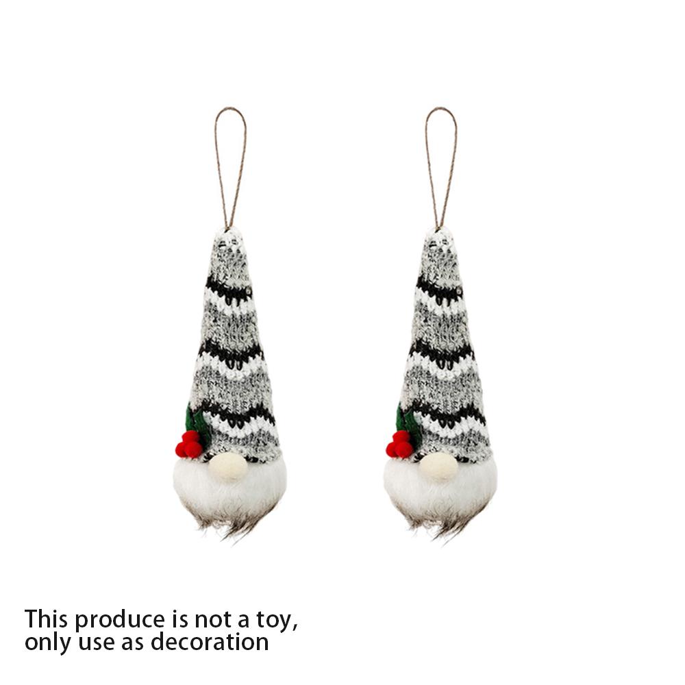 Christmas Tree Ornaments with Lights, 2/5pcs Glowing Plush Gnomes Santa Elf Xmas Hanging Decorations Christmas Hanging Pendant