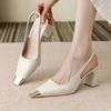 Fashion 2025 summer women's shoes street style pointed women's pumps fashion thin high heels elegant prom ladies sandals shoes