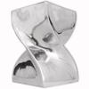 VidaXL Side Table / Stool Twisted Shape Silver Aluminum