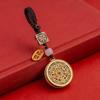Golden Five Blessings Wealth & Peace Keychain Pendant