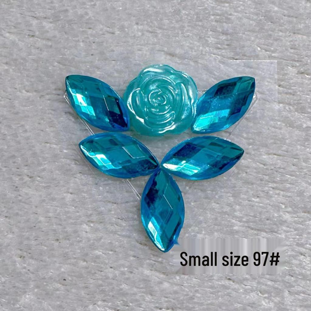 Children's Floral Face Stickers with Crystal Diamonds & Tassels for Ancient Style Makeup