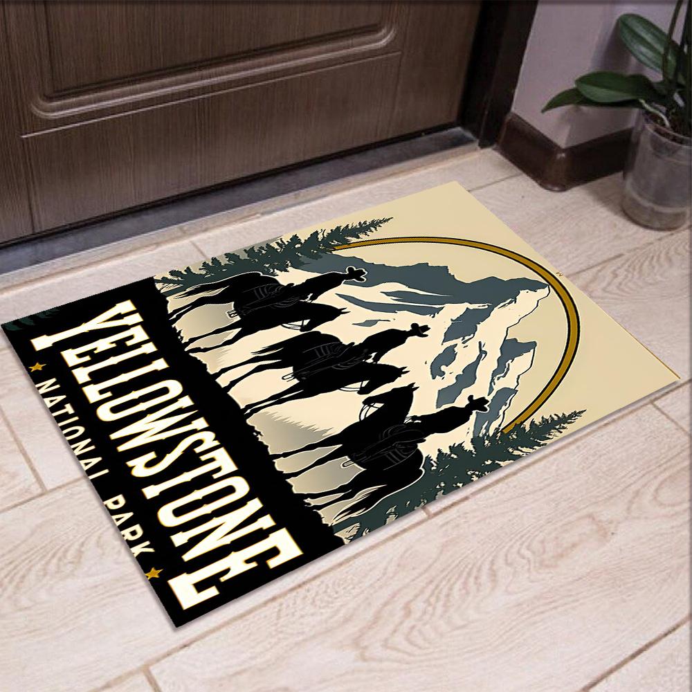 Yellowstone Printed Carpet Rug for Office Chair Living Room Bedroom Kitchen Room Decor Gifts