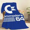 Fashion C-Commodore 64 Blanket Soft Throw Blanket for Home Bedroom Bed Sofa Picnic Travel Office Rest Cover Blanket Gift