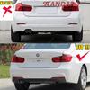 PSM Style Gloss Rear Bumper Side Splitter For BMW 3 Series M Pack F30 F31 320d 325i 330i 330d 340i 2012-2019 Bodykits Tuning