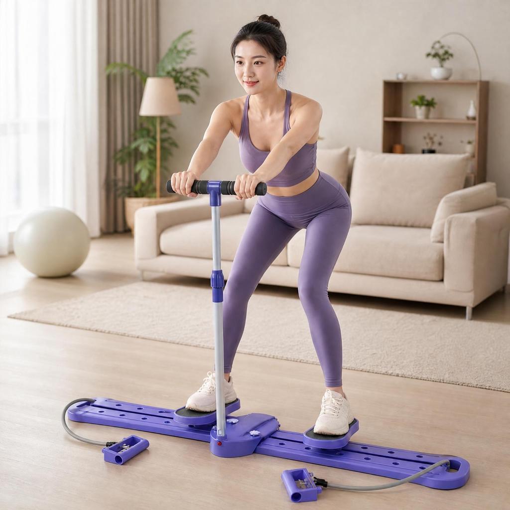 Fitness Equipment Non-Slip Thigh Workout Machine with Handlebar Stable