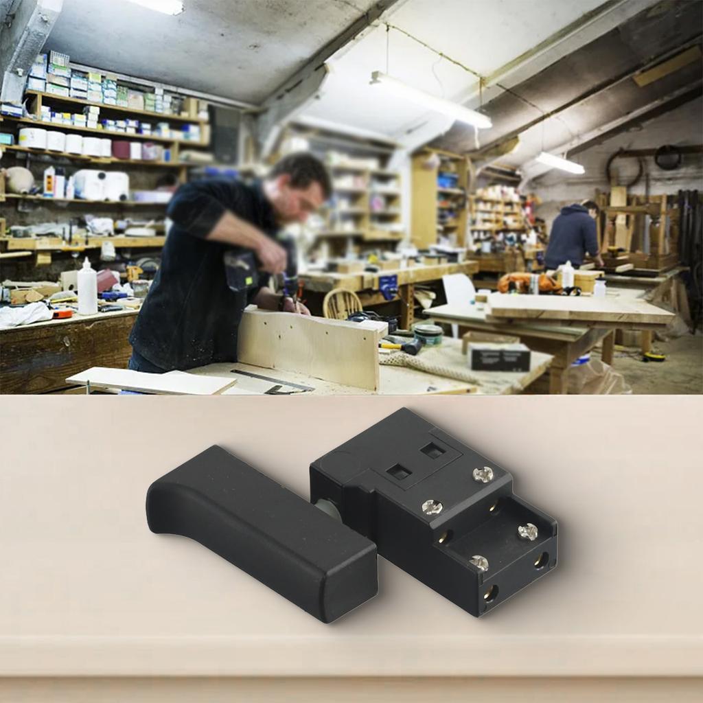 Trigger Switch Switch Household Tool Accessories Exquisite Switch Lock Practical Drill Speed Material Plastic Black