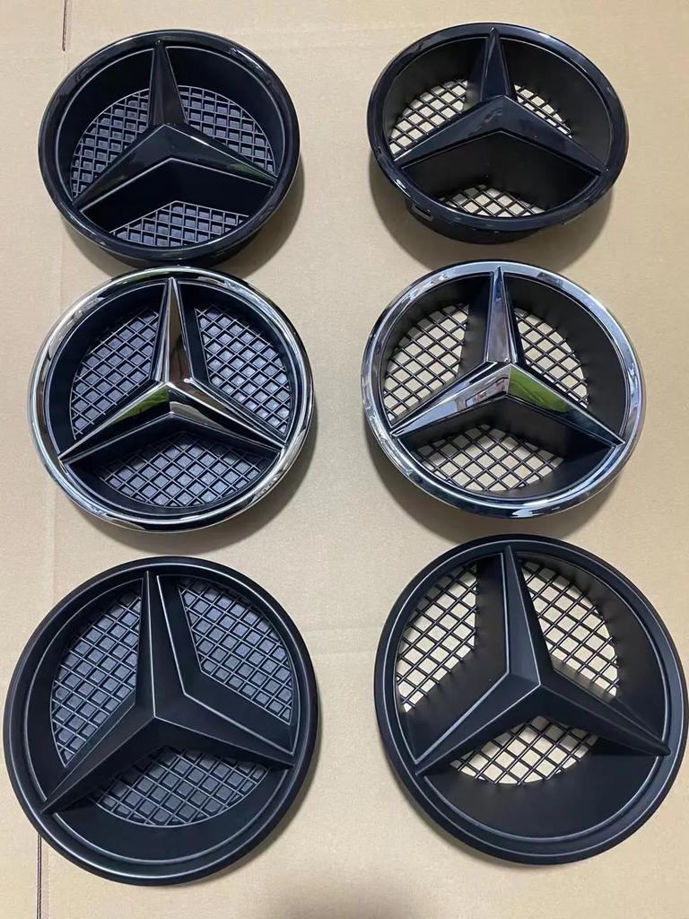 Grill Badge Grid style Front Emblem for Mercedes benz AMG A B C E CLA CLS SLK GL Metris GLK GLA G R V VITO GLE GLC GLS