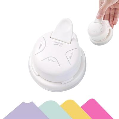 Coollooda 4-in-1 Corner Punch Rounder R4 R7 R10 Inner Cut Paper PVC Card DIY Craft Tool