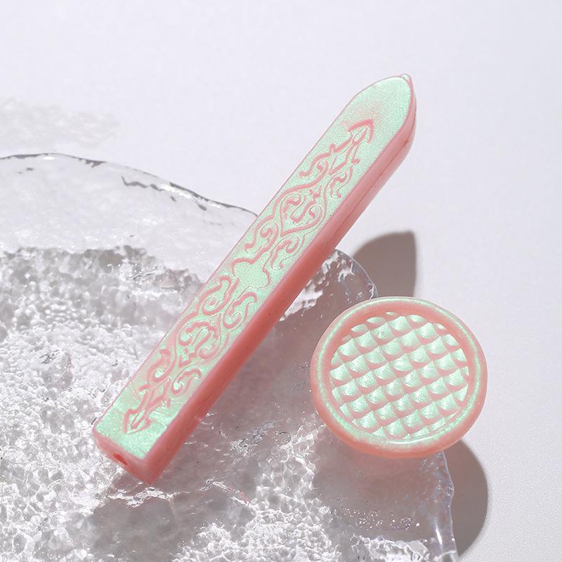 Aurora Colour Seal Wax Strip Wax Seal Stamp Candle DIY Gift Envelope Wedding Invitation Ancient Seal Wax Stamp Making Tools 1pcs