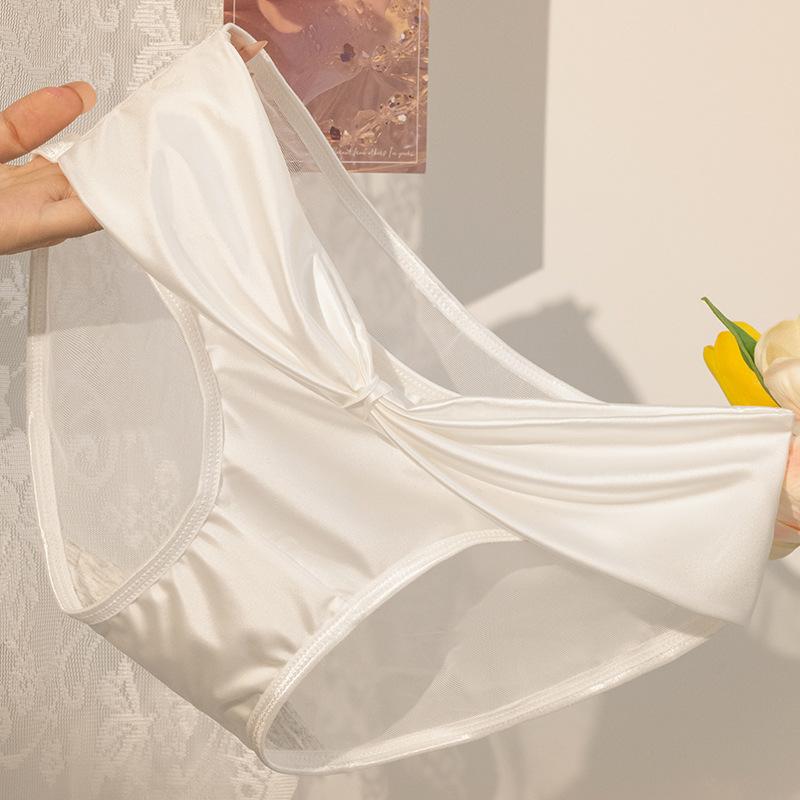 

Девушка Лето Тонкие Новый Стиль Чистое Желание Сексуальное Кружево на Талии Треугольные Трусики M белый