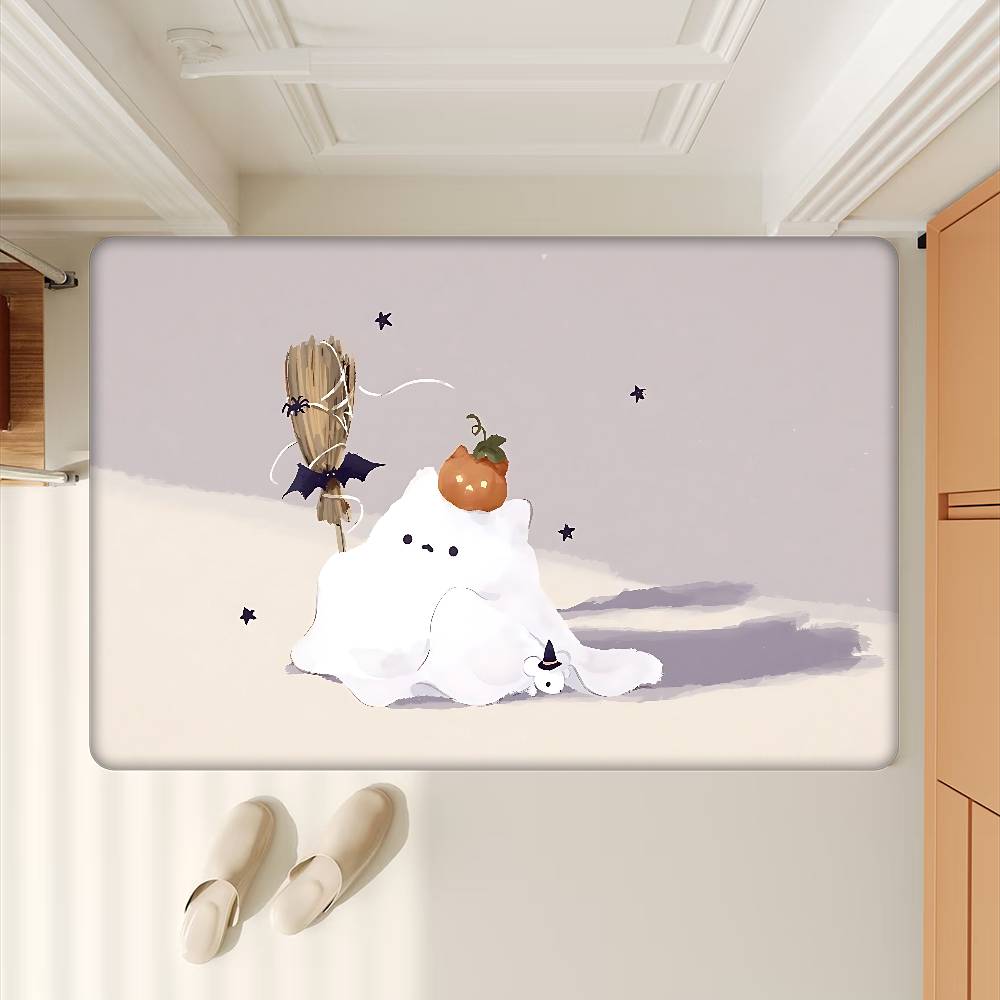 Kitty Cute And Girlish Style Floor Carpet Kids Room Bedroom Decoration Balcony Anti-Slip Doormat Living Room Hotel Decor Mat