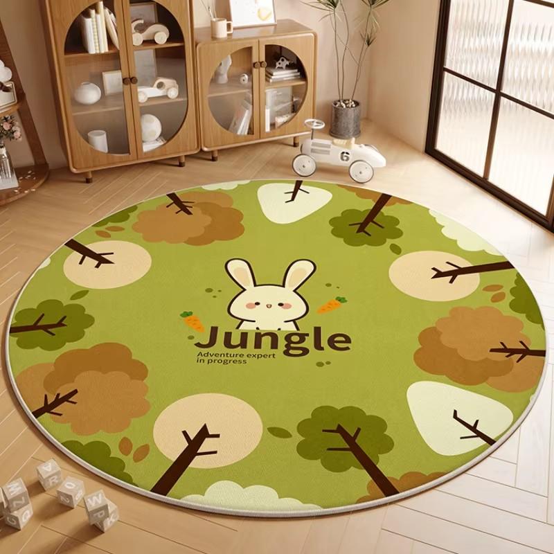 Dětský pokoj Obývací pokoj Ložnice Koberec k posteli Kulatý pokoj Bezúdržbové koberce Zvuková izolace Protiskluzový Kreslený koberec