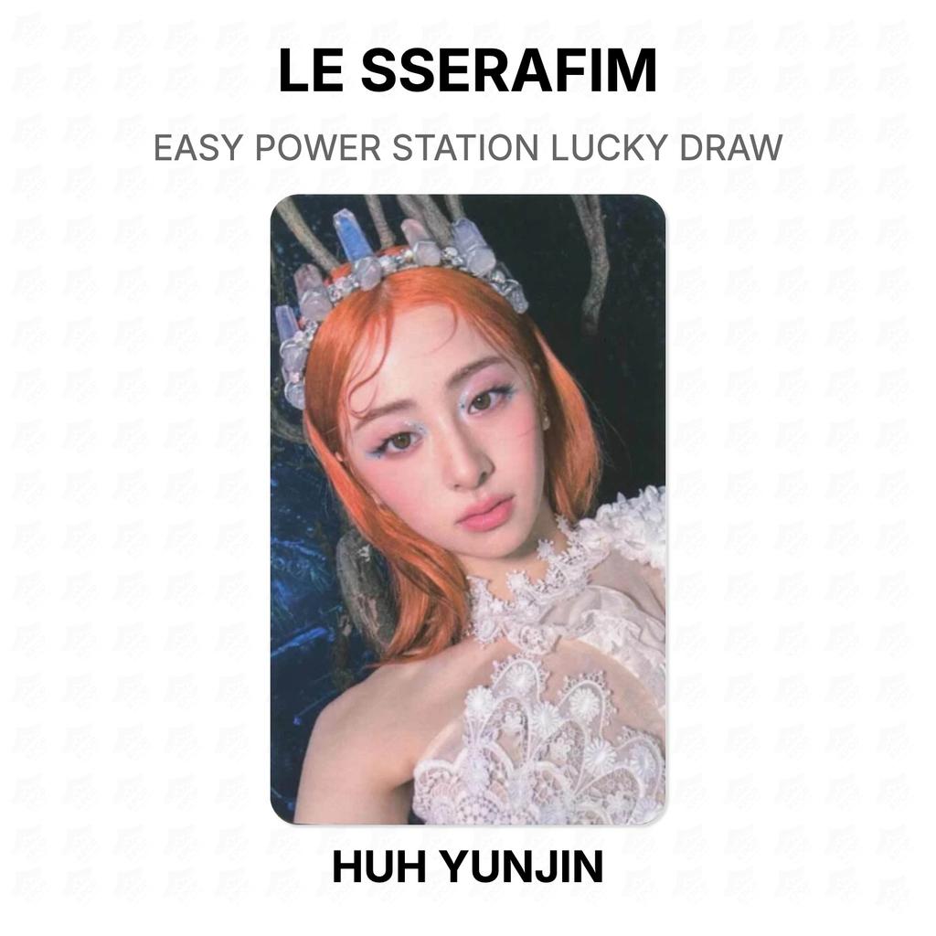 LE SSERAFIM EASY POWER STATION LOTTERI Officiellt Fotokort