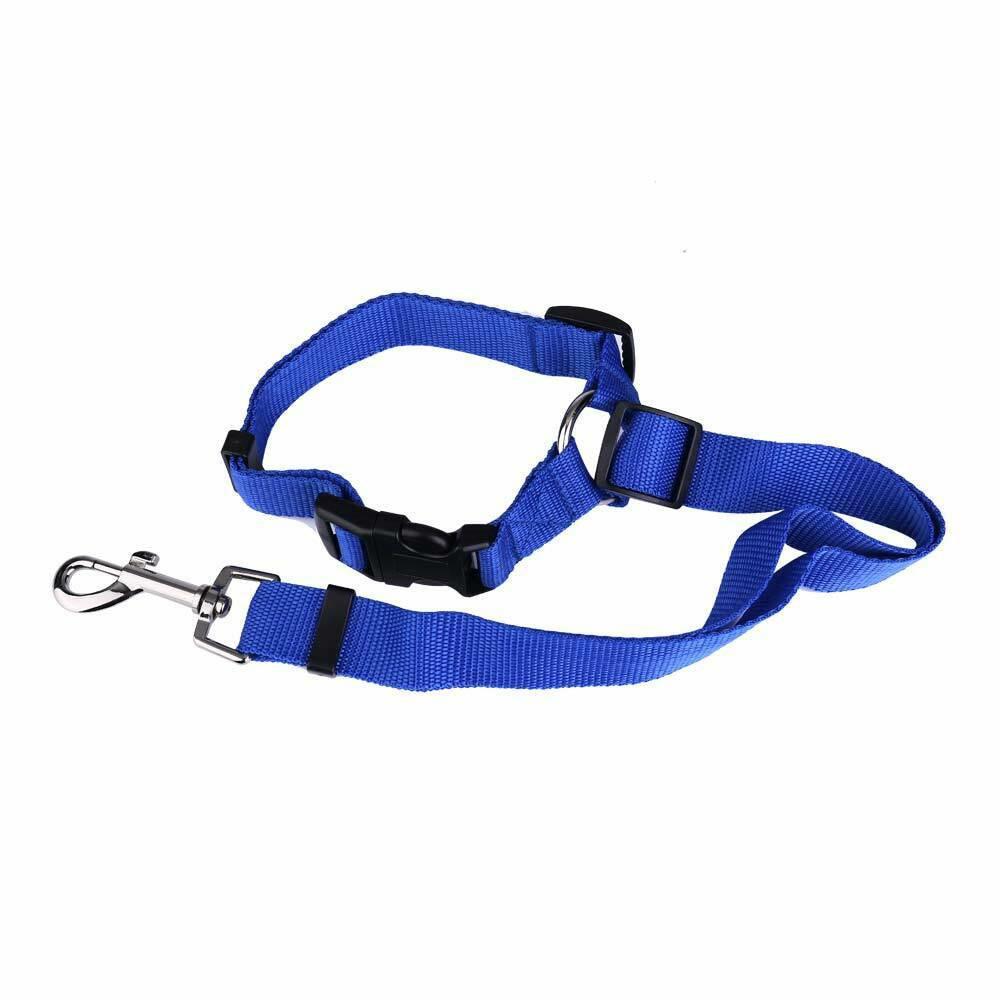 Pet Dog Car Travel Cinturon de s/écurit/é Clip Restraint Safety Harness Tracton Zhou-Animalerie Color : Black