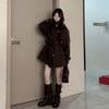 Women's Elegant Woolen Coat - Korean Style, High-End Design for Autumn/Winter 2026
