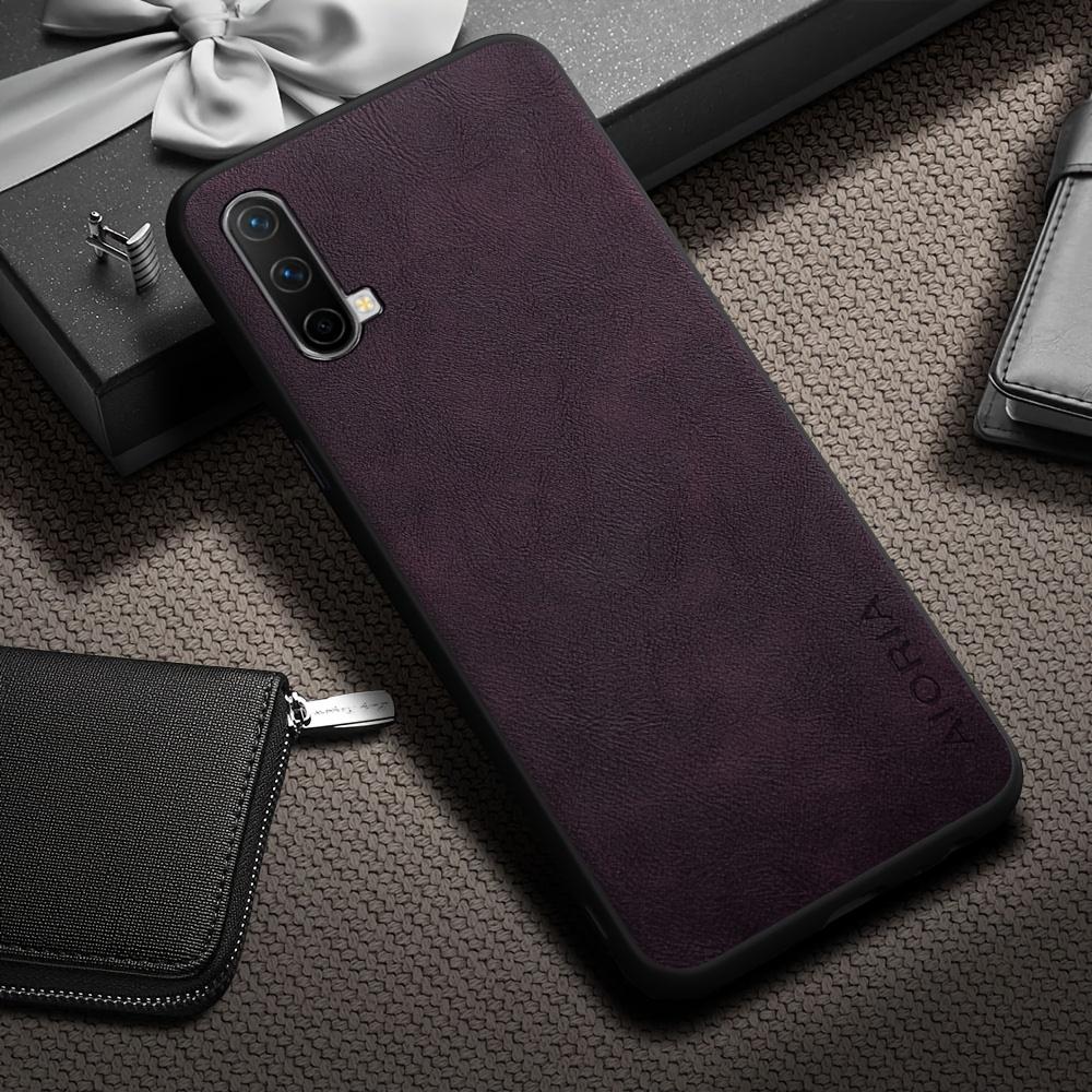 Phone Case - Luxury Retro Faux Leather Phone Case for Oneplus Nord CE CE5 CE4 CE3 CE2 Lite 5G N30 Matte Soft Bumper Hard Back Cover  Case