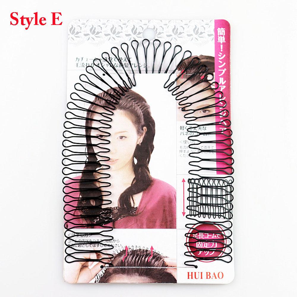Easy to Use U Shape Hair Finishing Fixer Comb Baby Hair Tame Hair Finishing Clip Hairstyle Fixed