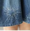 Shorts in Denim a Gamba Larga da Donna Taglie Forti, Stile Estivo - Pantaloncini a Gonna a Cinque Punti Vestibilità Larga