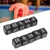 30PCS Number Dice Six Sided Multiples of 2 Number Plastic Light Weight Portable Dice   for Teaching Board Games