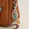 Flower Design Zinc Zinc Alloy Moon Stars Keyring Zinc Zinc Alloy Moon Stars Bags Pendant  Women Accessories