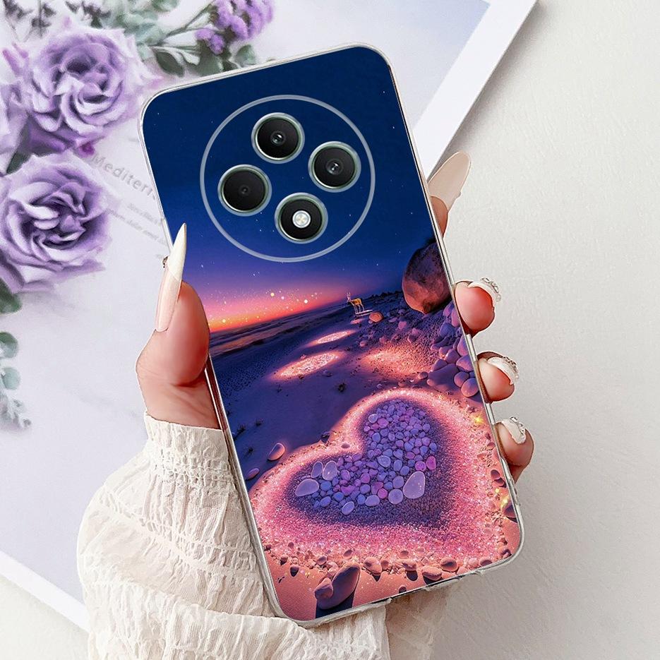 For Oppo Reno 12F 4G Case CPH2687 Stylish Butterfly Painted Cover Soft Silicone Case For Oppo Reno12 F Reno 12 FS Reno12F Bumper