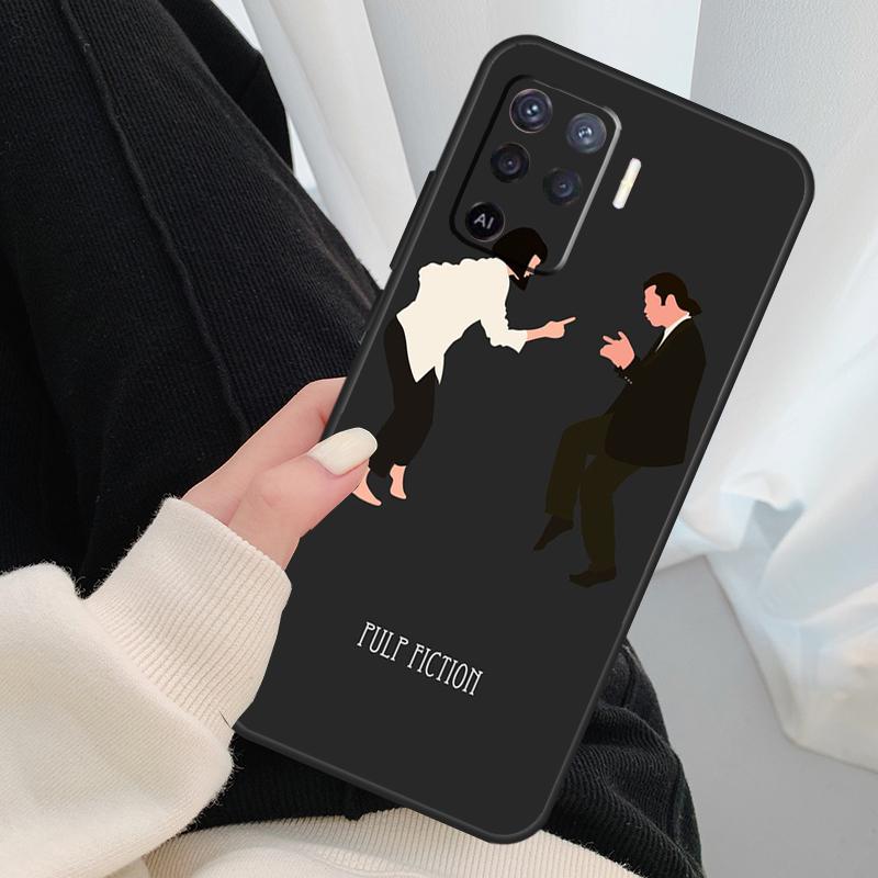 Pulp Fiction Tanz Case Für Oppo A17 A57 A77 A40 A78 A54 A74 A94 A76 A16 A96 A18 A60 A80 A38 A58 A98 A15 A5 Pro