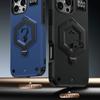 Для iPhone 16 Pro Чохол з шестикутним підставкою, ударостійкий TPU PC Матовий чохол для телефону з інтегрованим гачком-вагою