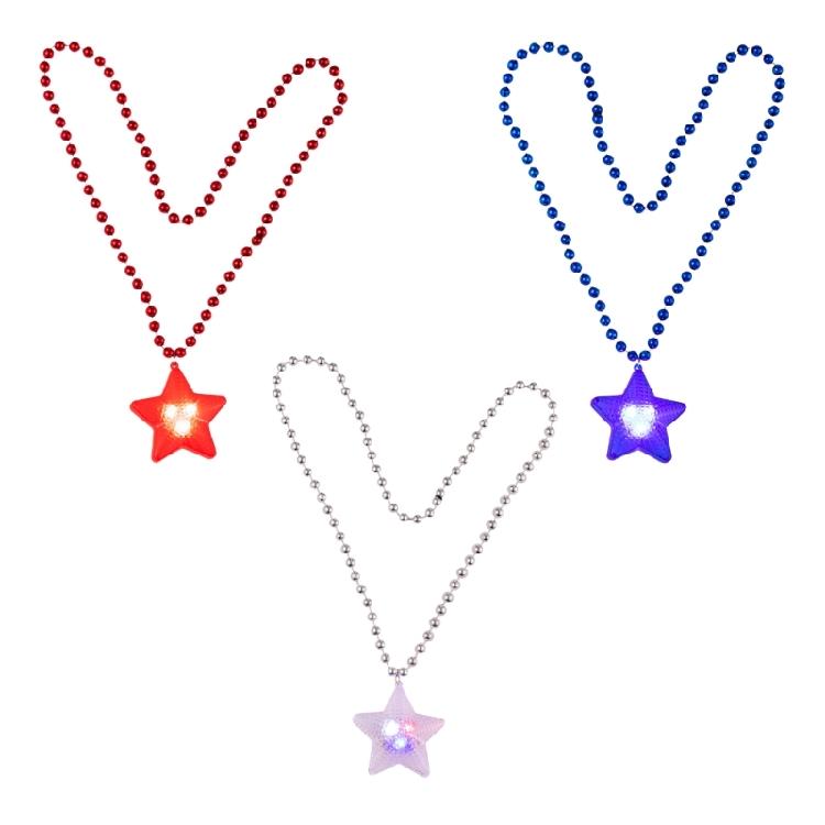 Light Up Star Necklace for Festival Decoration Classroom Exchange Gifts Prizes