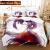 3D Anime Kawaii Girl Kyouka Bedding Set Duvet Cover Full Queen King Size Pillowcase Bed Printed Bed Set Aldult Kid Bedroom