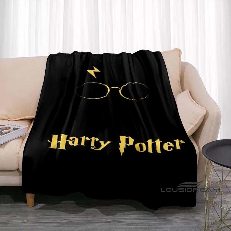 Fantasy-Abenteuerfilm-Thema 3D-gedruckte Decke Harry Potter Warm Gemütlich Flanell-Überwurf Geeignet für Schlafzimmer Sofas Betten