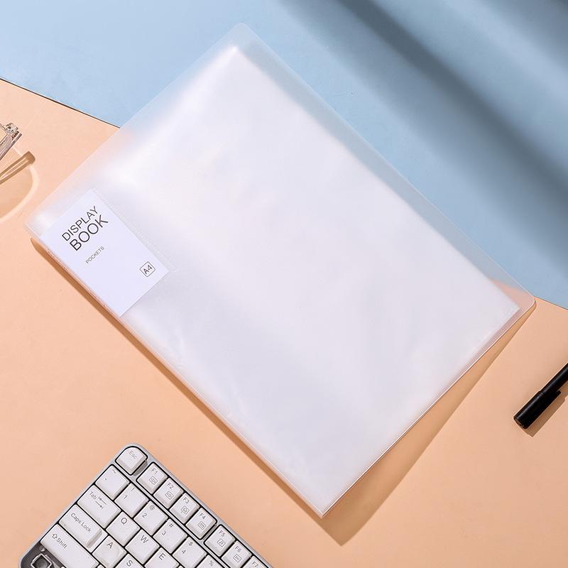 A4 Transparent Multi-Layer Document Holder Ring Binder for Students