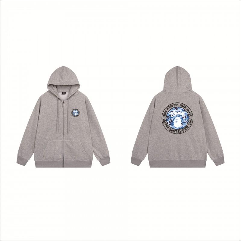 Stu Print Kapuzenpullover Langarm Herren Damen Winter Freizeit Übergroß Pullover