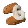 Cotton Slippers Women's Autumn and Winter New Indoor Home Warmth Thick Bottom Non-slip and Dirt-resistant Plush Outer Cotton Shoes