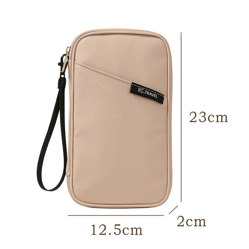 Unisex Passport and Ticket Holder, Anti-theft Multifunctional Travel Document and Credit Card Bag